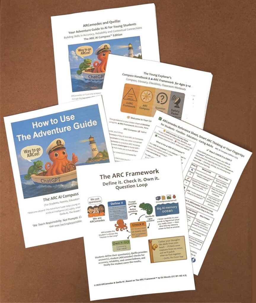 Educational Guides - ARCemedes & Qwilla Adventure Guide to AI for Young Leaners